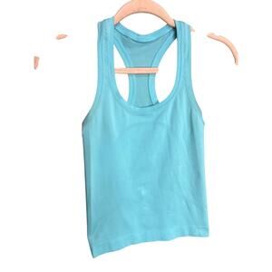 Lululemon Swiftly Tech Tank Top Women 0 Teal Racerback Race Length Run Gym